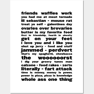 Friends Waffles Work Posters and Art